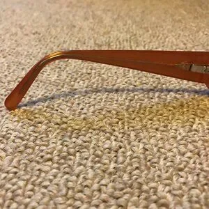 Vintage Y2K Prada Two Tone Black Orange Plastic Square Frame Eye Glasses Prada | Accessories | Vintage Y2k Prada Two Tone Black  main image 4